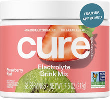 Cure Hydrating Electrolyte Drink Mix, Strawberry Kiwi, 7.5 oz - HM7009-Single - LL Medico