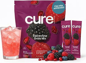 Cure Hydration Electrolyte Drink Mix, Berry Pomegranate, 7.6 oz - HM7002-Single - LL Medico