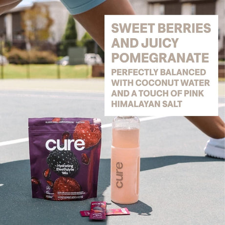 Cure Hydration Electrolyte Drink Mix, Berry Pomegranate, 7.6 oz - HM7002-Single - LL Medico