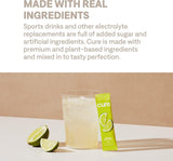 Cure Hydration Electrolyte Drink Mix, Lime, 8.3 Gram - HM1006-Pack - LL Medico