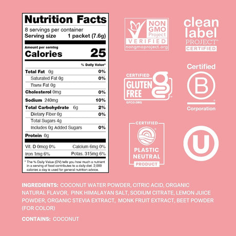 Cure Hydration Electrolyte Drink Mix, Strawberry Kiwi, 7.6 g - HM1009-Pack - LL Medico