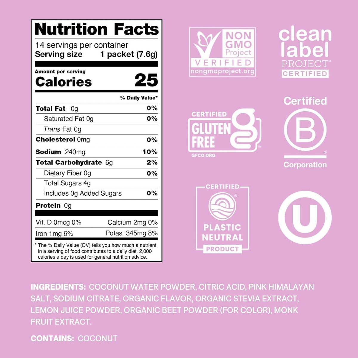 Cure Hydration Electrolyte Drink Mix, Watermelon, 14 Count - HM1005-Pack - LL Medico