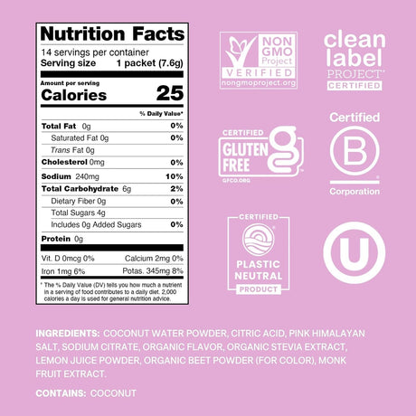Cure Hydration Electrolyte Drink Mix, Watermelon, 14 Count - HM1005-Pack - LL Medico