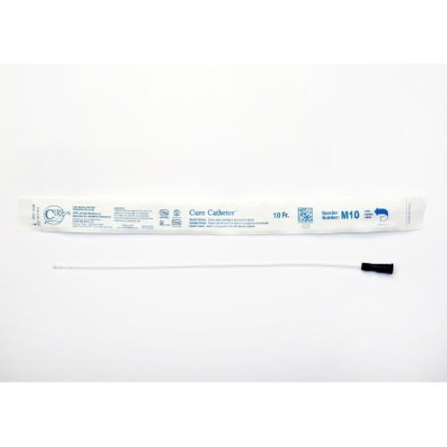 Cure Straight Tip Uncoated PVC Urethral Catheter, Male - M8-Box - LL Medico