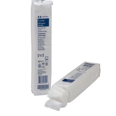 Curity Nonwoven Sponge, 2 x 2 Inch, 4-Ply