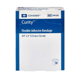 Curity Fabric Adhesive Strip, Sterile, Tan, ¾ x 3" - 44100-Box - LL Medico