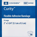 Curity Flexible Adhesive Bandage, Sterile, Tan, 2" x 3 3/4" - 44102--Box - LL Medico