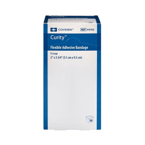 Curity Flexible Adhesive Bandage, Sterile, Tan, 2" x 3 3/4" - 44102--Box - LL Medico