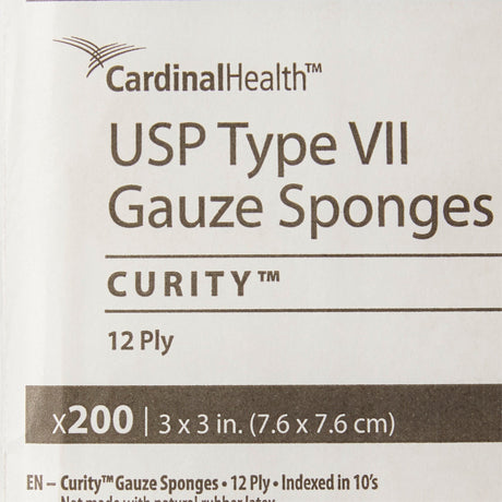 Curity Gauze Sponge, USP Type VII, White, 3 x 3", 12-Ply, Non-Sterile - 2346--Bag - LL Medico