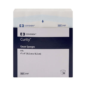 Curity Gauze Sponges 8-Ply Sterile, 4" x 4" - 2187--Pack - LL Medico