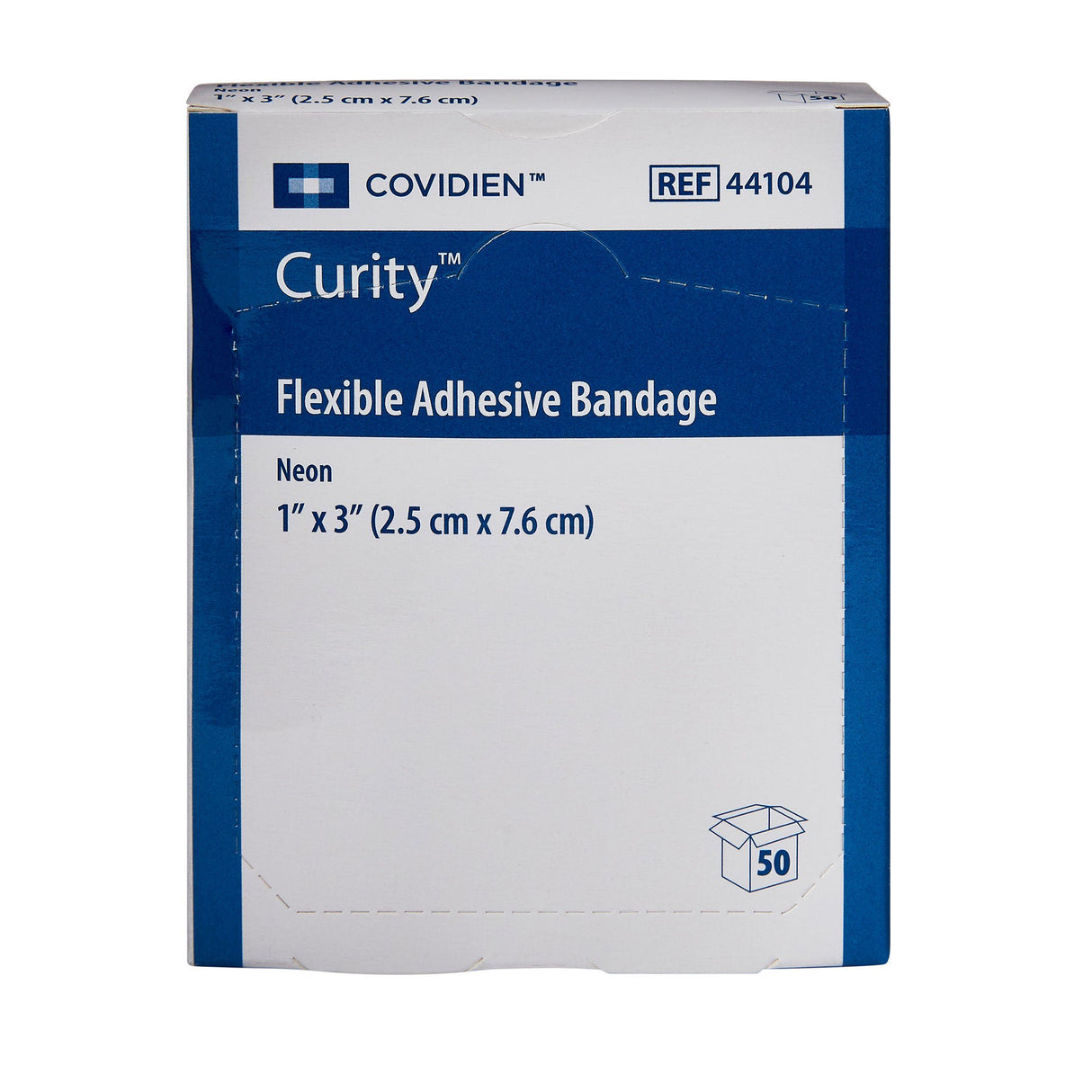 Curity Neon Adhesive Strip, 1 x 3 Inch