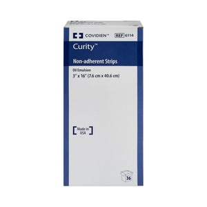 Curity Oil Emulsion Impregnated Dressing, Sterile, 3" x 16" - 6114--Single - LL Medico