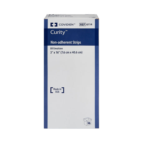 Curity Oil Emulsion Impregnated Dressing, Sterile, 3" x 16" - 6114--Single - LL Medico