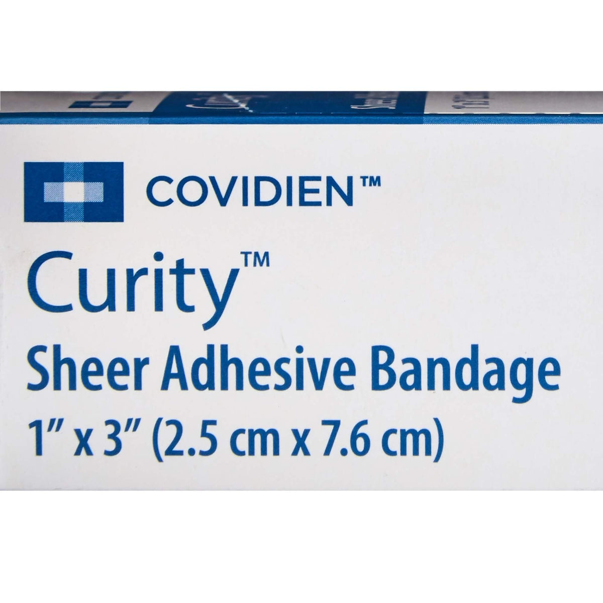 Curity Sheer Adhesive Bandage, Sterile, 1" x 3" - 44119-Box - LL Medico