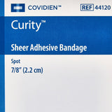 Curity Sheer Adhesive Spot Bandage, Sterile, 7/8" Diameter - 44120-Box - LL Medico