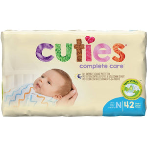 Cuties Complete Care Baby Diapers, Newborn - CR0001-Pack - LL Medico