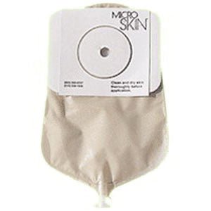 Cymed MicroSkin One-Piece Urostomy Pouch, Flat, Cut-to-Fit, Clear, 9-Inch - 86300-Box - LL Medico