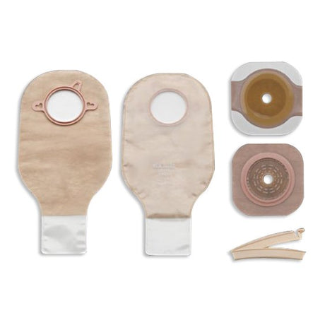 Hollister New Image 2-Piece Clear Ileostomy/Colostomy Pouch, 57mm Flange, Red Match - 19103-Single - LL Medico