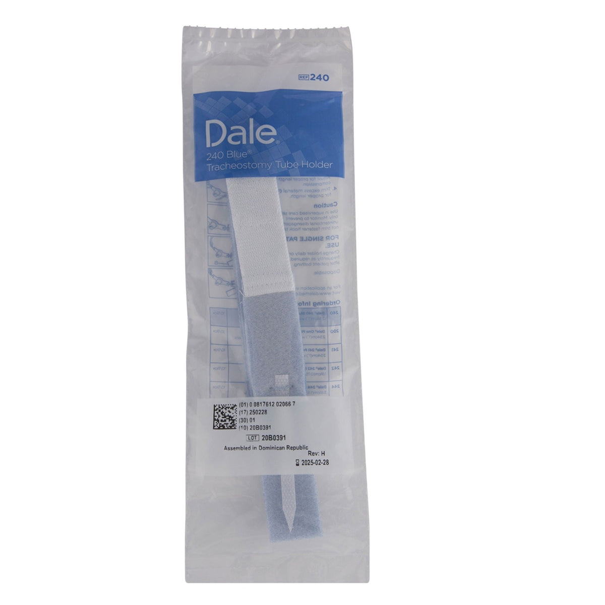 Dale Medical Tracheostomy Tube Holder, Adult - DAL240-Single - LL Medico