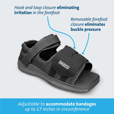 Darco Med-Surg Post-Op Shoe, Male, Navy Blue - MSM1N-Single - LL Medico