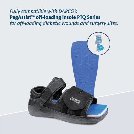 Darco Med-Surg Post-Op Shoe, Male, Navy Blue - MSM1N-Single - LL Medico