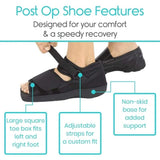 Darco Med-Surg Post-Op Shoe, Male, Navy Blue - MSM1N-Single - LL Medico
