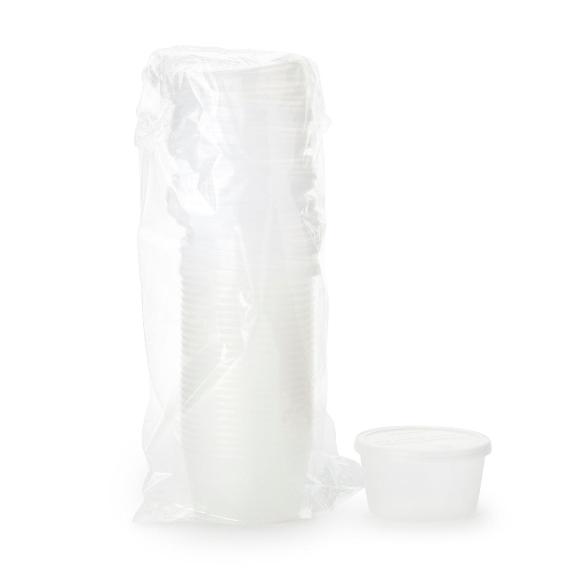 DawnMist Denture Cup with Snap-On Lid, 8 oz - DCPC-Box - LL Medico