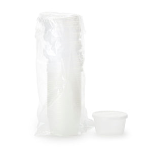 DawnMist Denture Cup with Snap-On Lid, 8 oz - DCPC-Box - LL Medico