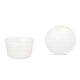 DawnMist Denture Cup with Snap-On Lid, 8 oz - DCPC-Box - LL Medico