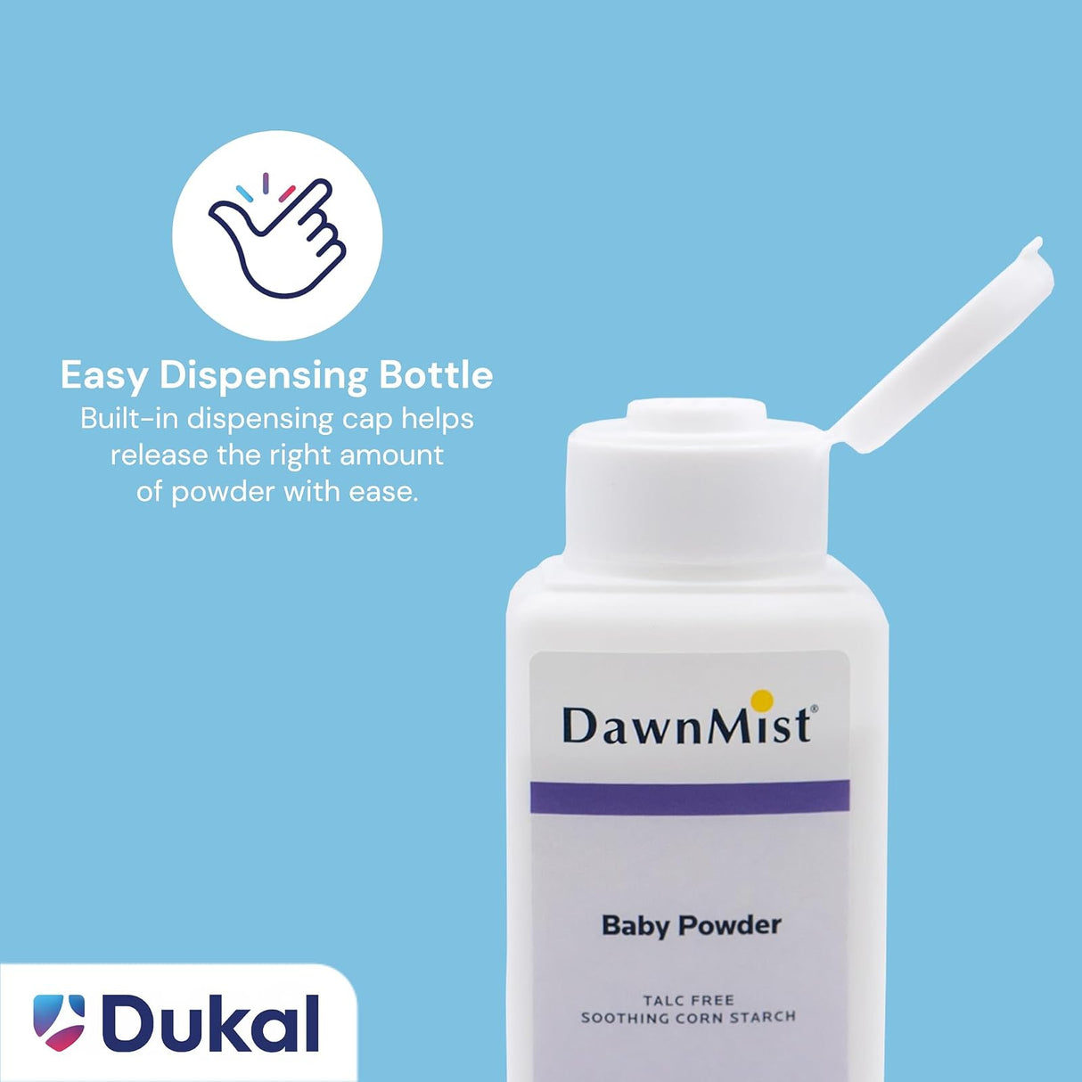 DawnMist Baby Powder, 4-ounce Bottle - BP35-Single - LL Medico