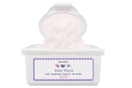 DawnMist Baby Wipes, Unscented, 80 Count Tub - BWU4340-Single - LL Medico