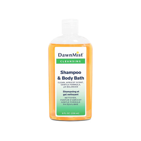 DawnMist No-Rinse Shampoo and Body Wash, 8-ounce Bottle - NR08-Single - LL Medico