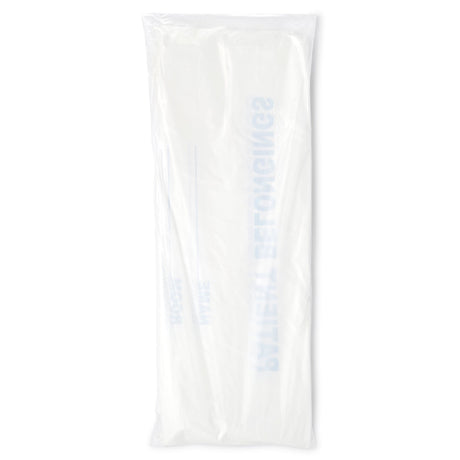 DawnMist Patient Belongings Bag, White, 20" x 20", Plastic, Drawtape Closure - DSPB01-Single - LL Medico