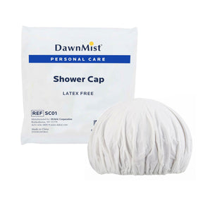 DawnMist Shower Cap, Individually Packed, Clear - SC01-Box - LL Medico