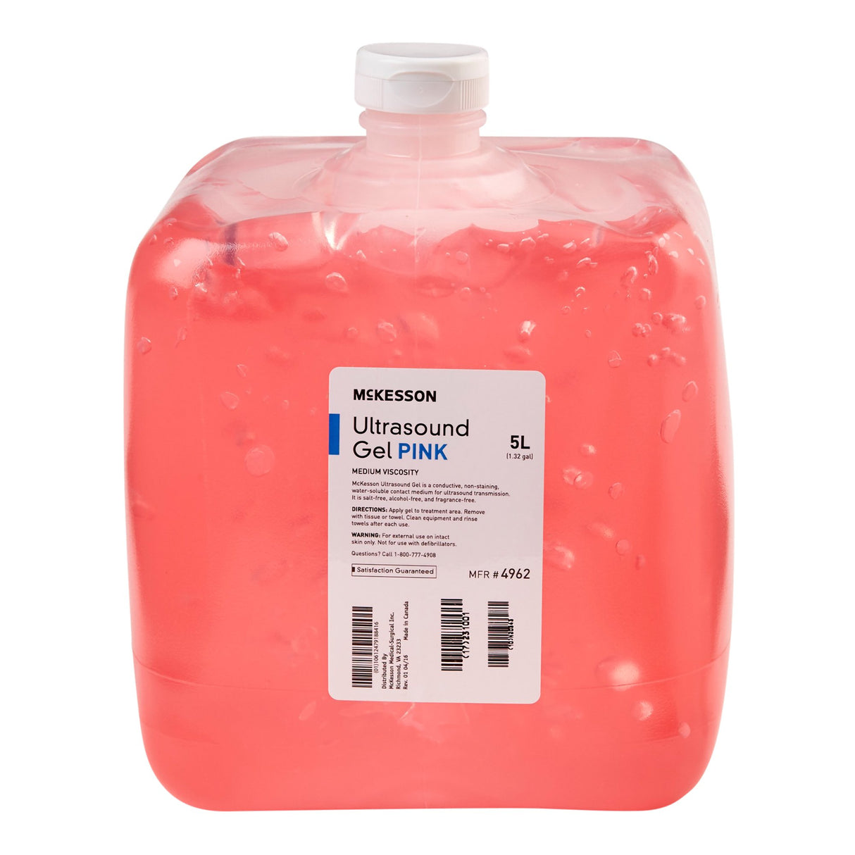 McKesson Ultrasound Gel, Medium Viscosity, 5 Liter Jug