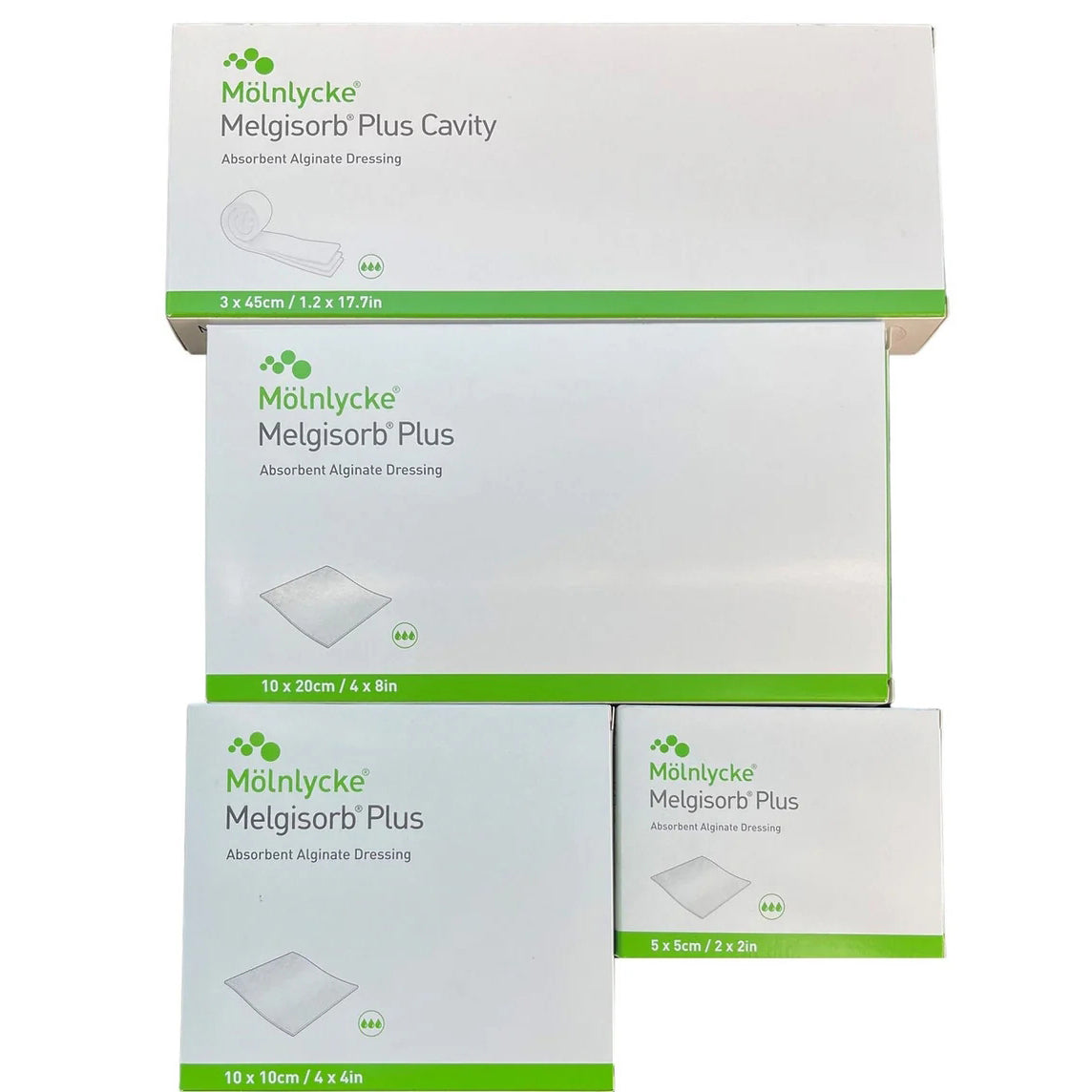 Melgisorb Plus Alginate Dressing, 5 x 5 Centimeter