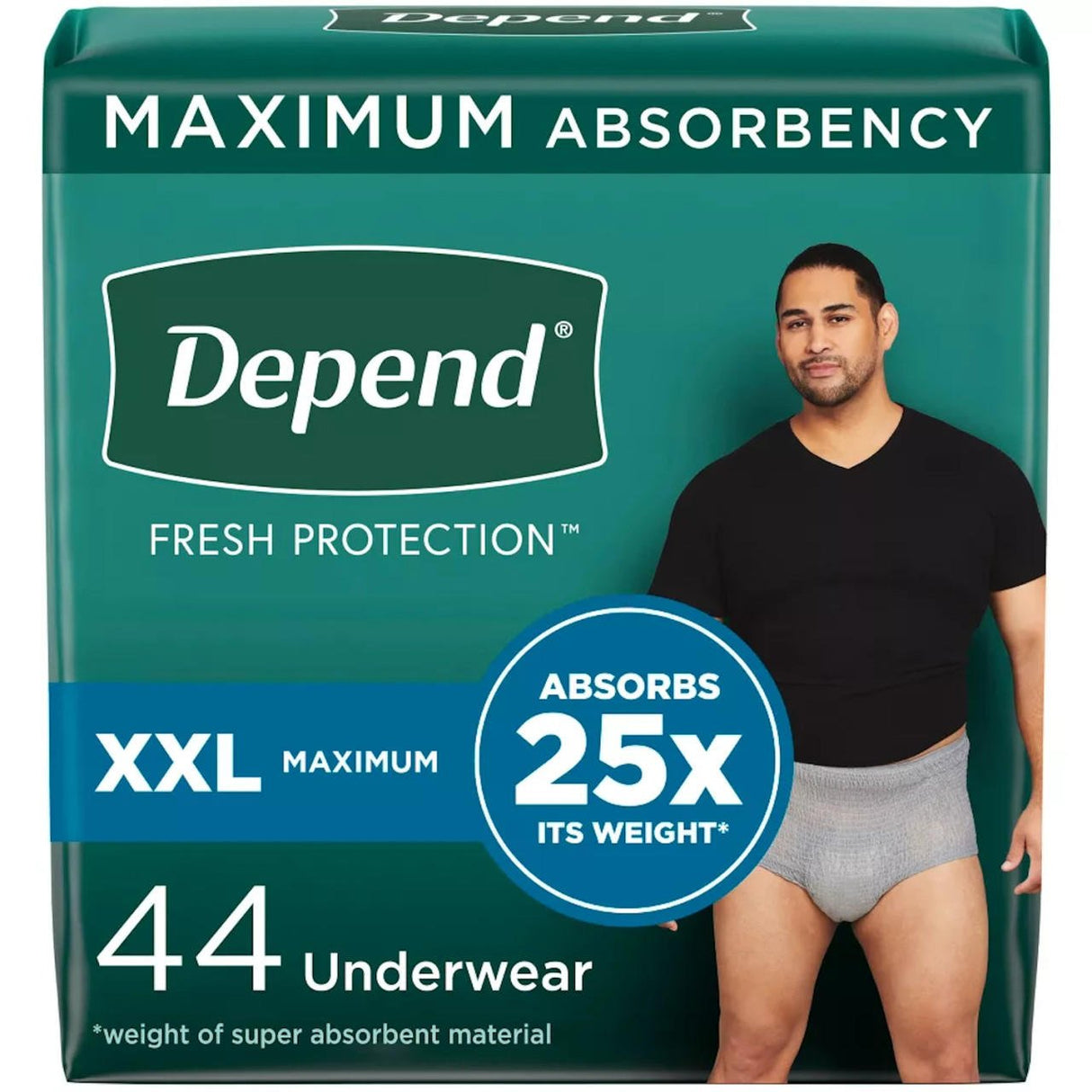 Depend Fresh Protection Underwear for Men, Maximum - 53746-Pack - LL Medico