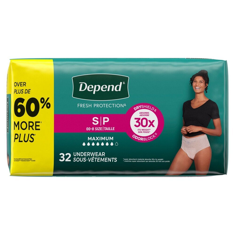 Depend Fresh Protection Underwear for Women, Maximum - 53741-Pack - LL Medico