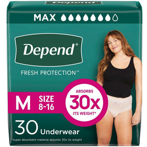 Depend Fresh Protection Underwear for Women, Maximum - 53742-Pack - LL Medico