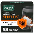 Depend Incontinence Shields for Men - 35641-Pack - LL Medico