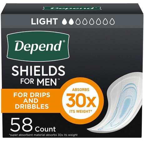 Depend Incontinence Shields for Men - 35641-Pack - LL Medico