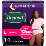 Depend Night Defense Overnight Underwear for Women - 51702-Pack - LL Medico