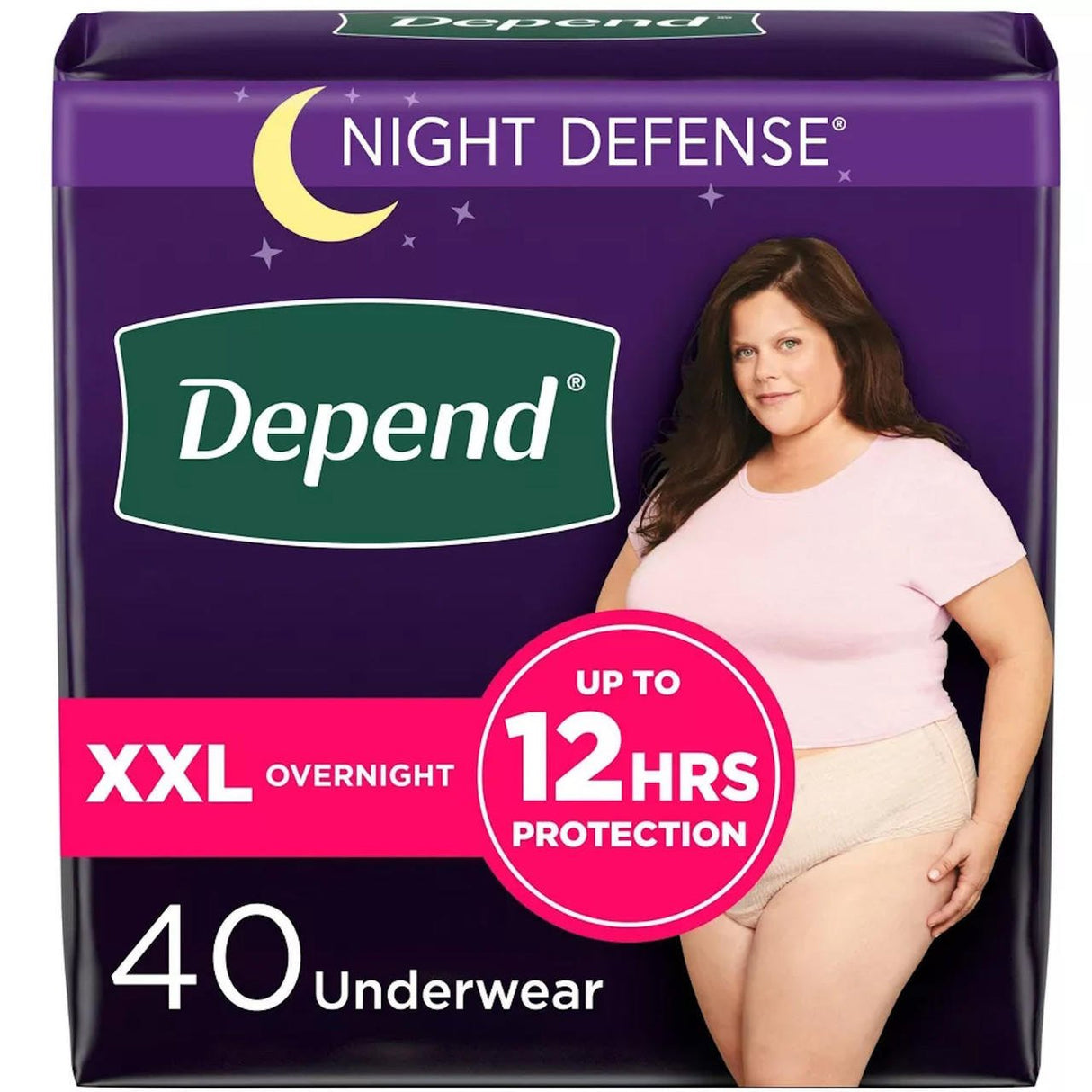 Depend Night Defense Overnight Underwear for Women - 55154-Pack - LL Medico