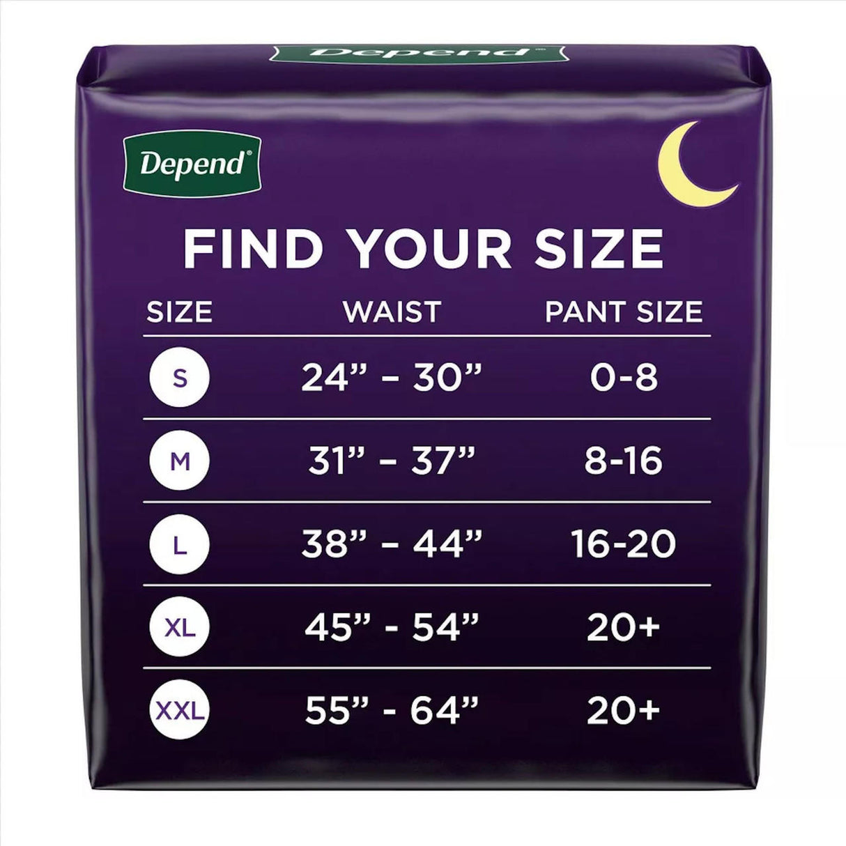 Depend Night Defense Overnight Underwear for Women - 55154-Pack - LL Medico