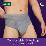 Depend Night Defense Underwear for Men - 55156-Pack - LL Medico