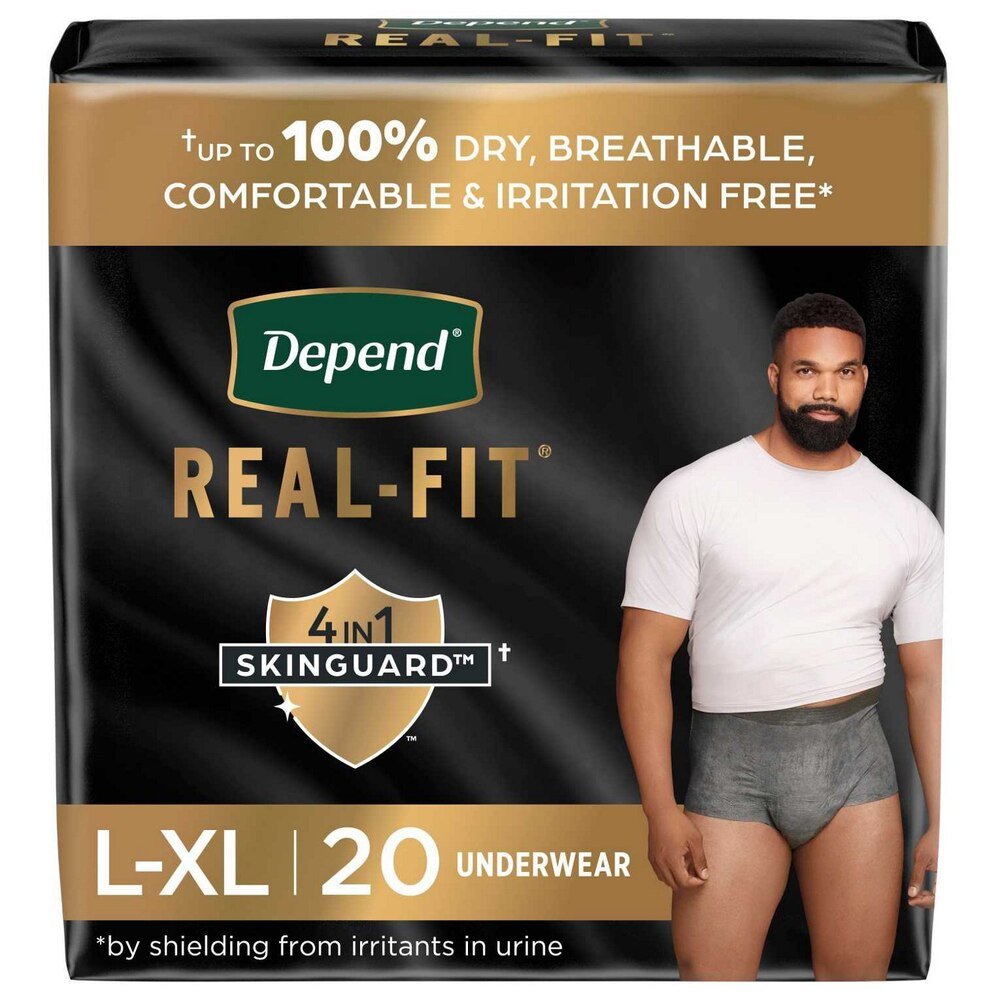 Depend Real Fit Absorbent Underwear for Men, Maximum - 50979-Pack - LL Medico