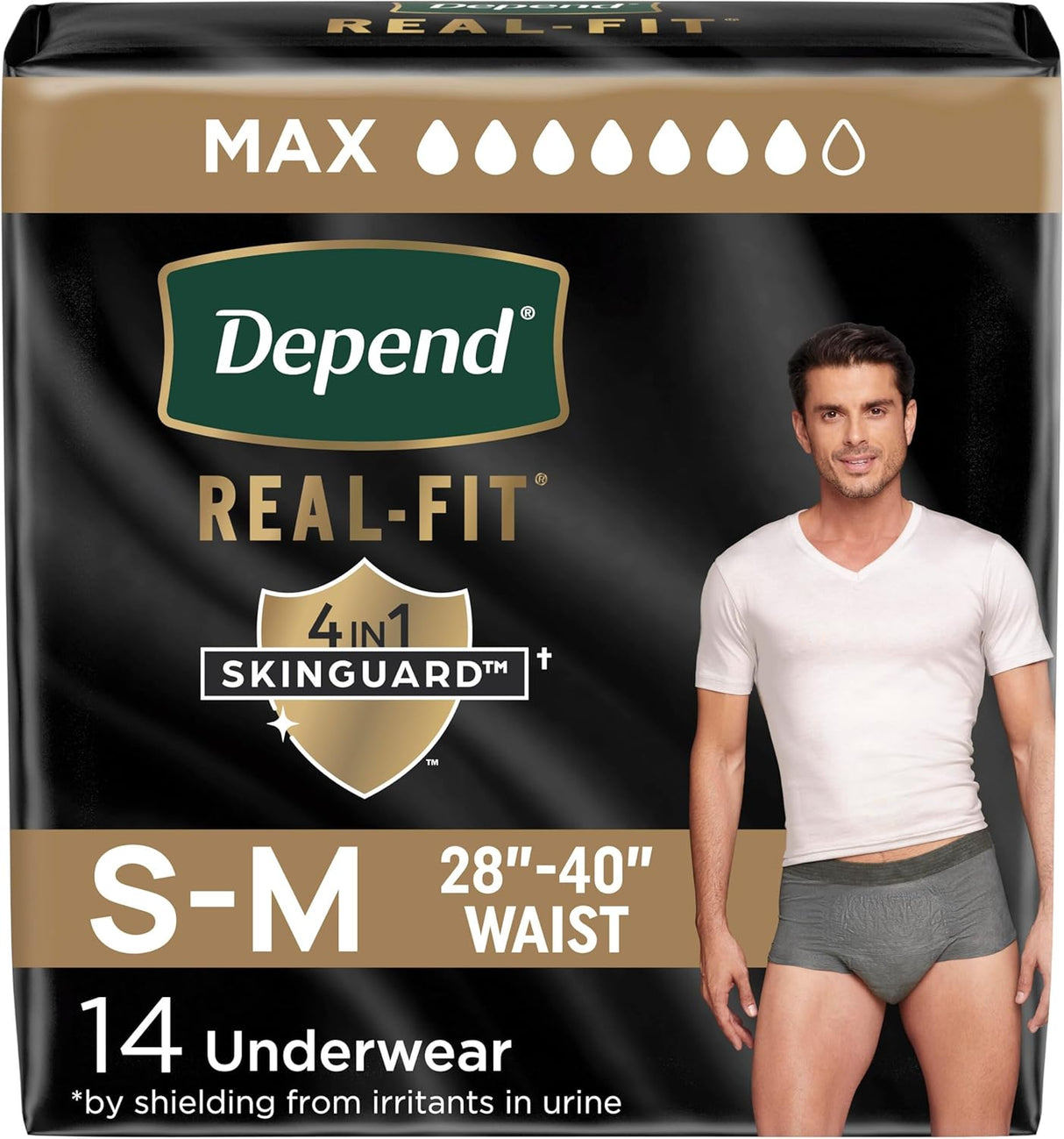 Depend Real Fit Absorbent Underwear for Men, Maximum - 55426-Pack - LL Medico