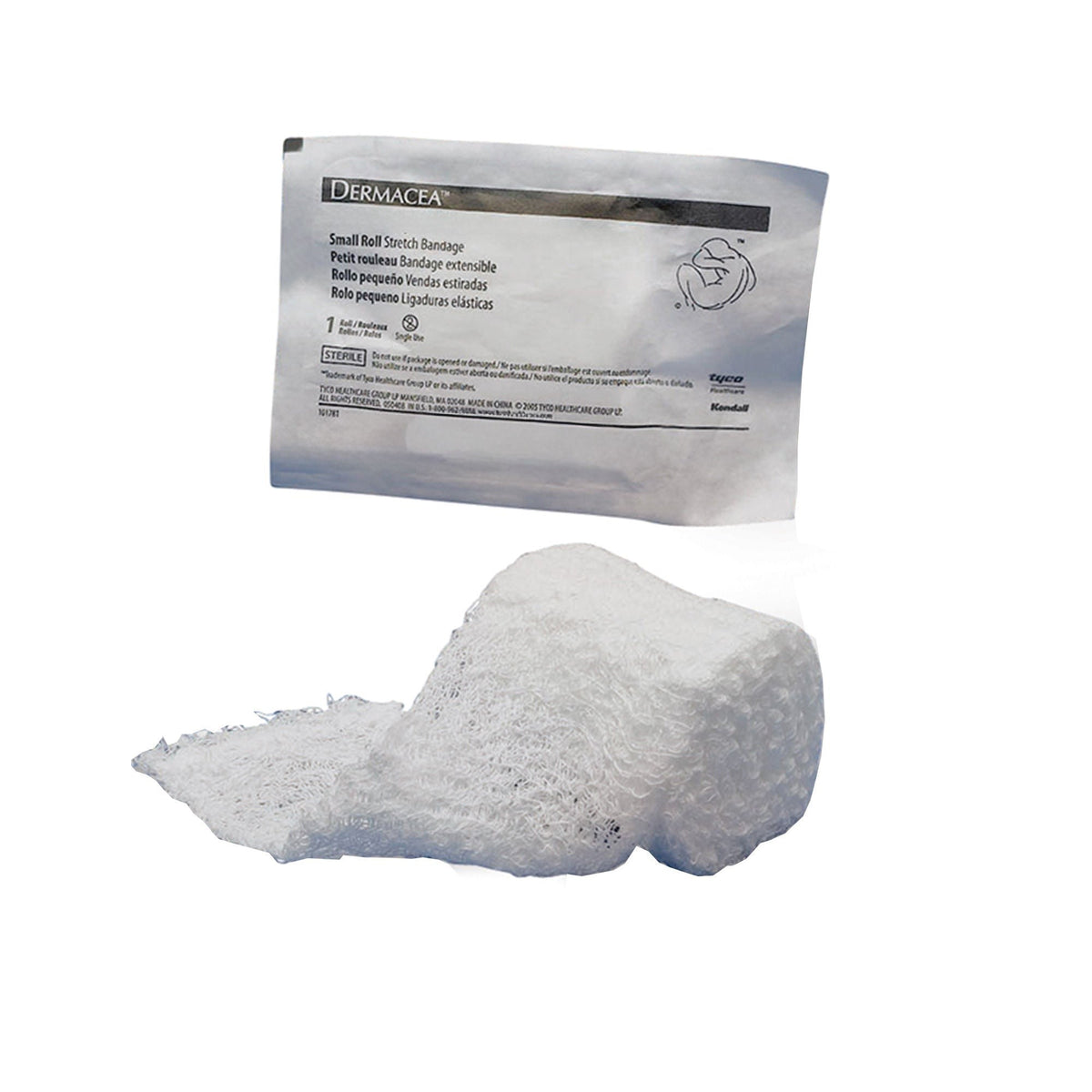 Dermacea Gauze Fluff Roll, Sterile, 3-Ply, 2" x 4 1/8 Yard - 441108-Case - LL Medico