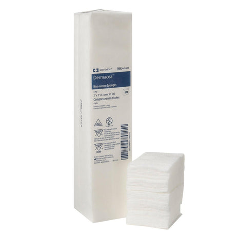 Dermacea Non - Sterile Non - Woven Sponge, 4 - Ply Square - 441400-Pack - LL Medico