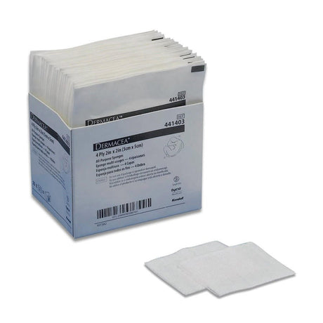 Dermacea Sterile Non - Woven Sponge, 4 - Ply Square - 441403-Pack - LL Medico